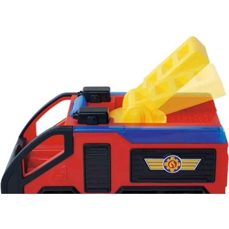 SIMBA TOYs Feuerwehrmann Sam - Fahrzeug Jupiter mit Sam Figur, Spielzeugauto für Kinder ab 3 Jahren – Bild 4