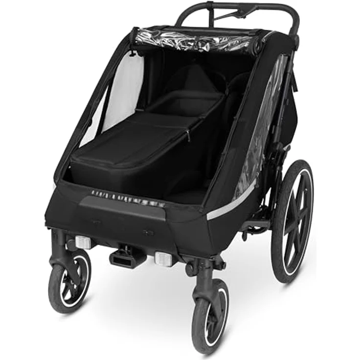 ABC Design Fahrradkinderanhänger Neugeboreneneinsatz für Fahrradanhänger Tour, ergonomisch ab Geburt - 9 Monate, 5-Punkt-Gurtsystem, flexibel für Zwillinge, blau – Bild 2