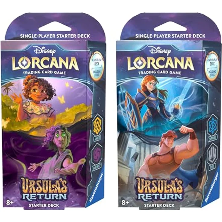Ravensburger Spielverlag Disney Lorcana: Ursula's Return - Display mit 8 spielbereiten Starter Decks (Englisch) – Bild 2
