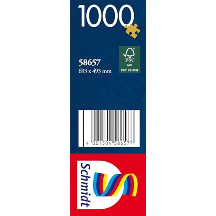 Schmidt Spiele 58657 Im Goldregen, 1000 Teile Puzzle mit einzigartigen Puzzlestücken und spezieller Mattlack-Oberfläche, 69,3 x 49,3 cm – Bild 2