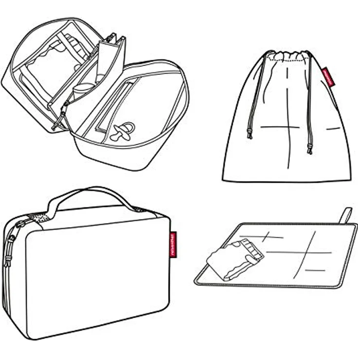 Reisenthel Babycase Wickeltasche Wickelunterlage Wickelauflage IR Twist Silver – Bild 5