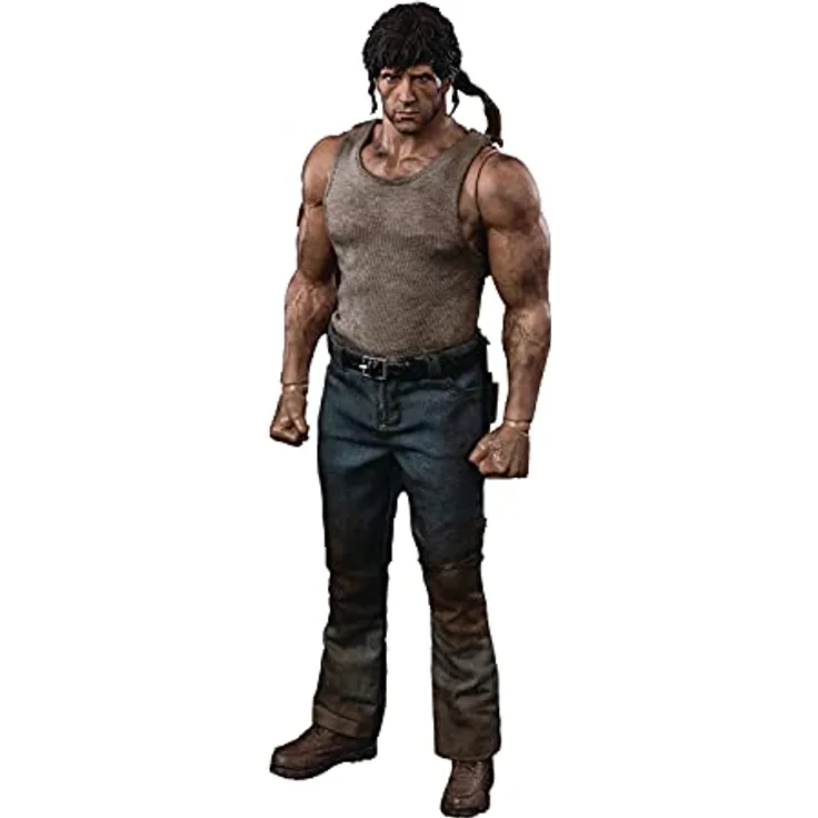 ThreeZero - Rambo First Blood John Rambo Figur im Maßstab 1/6 (Netz)