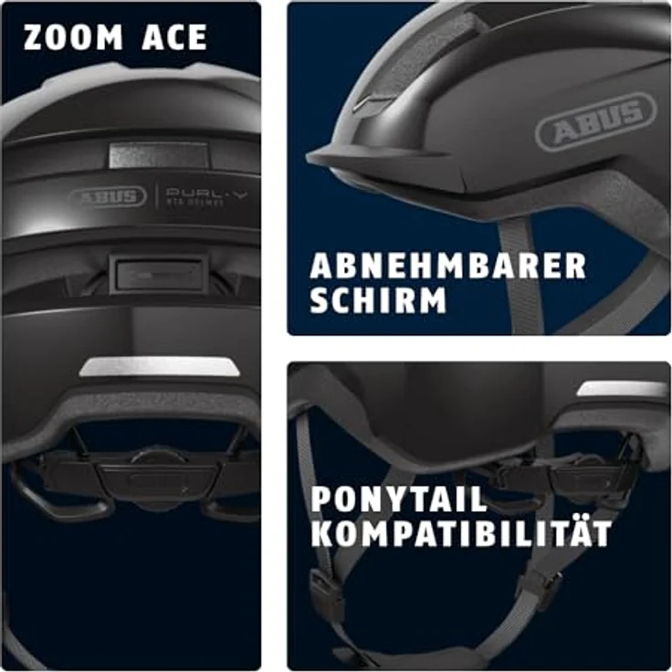 ABUS Fahrradhelm PURL-Y – NTA-Schutzhelm für E-Bike und S-Pedelec – Schwarz, Größe S – Bild 3