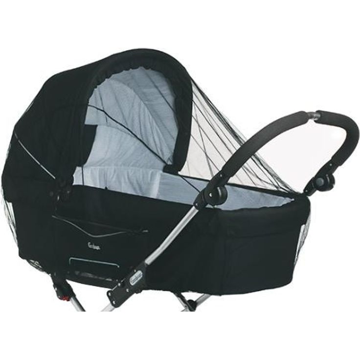 BabyDan Mosquito Net for Pram, Insektennetz aus 100% Nylon für normale Kinderwagen, schwarz – Bild 4