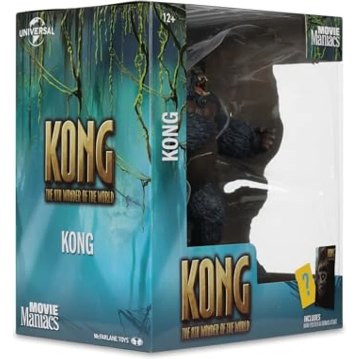 Mcfarlane Toys King Kong 2005 Movie Maniacs, detailreiche PVC-Statue, 17 cm mit Base und Backdrop – Bild 11