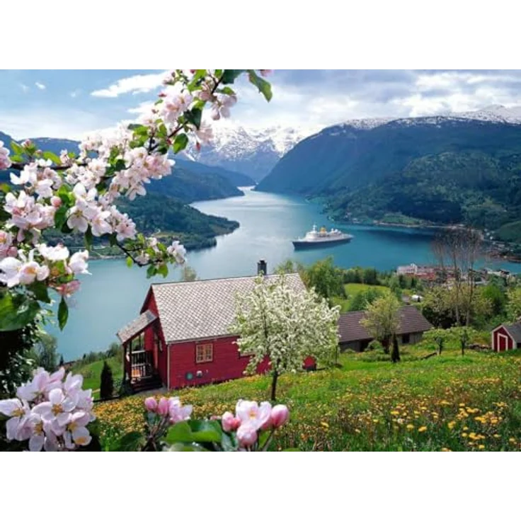 Ravensburger Puzzle 12000208 - Skandinavische Idylle - 500 Teile Puzzle für Erwachsene und Kinder ab 12 Jahren, Puzzle mit Norwegen-Motiv – Bild 2