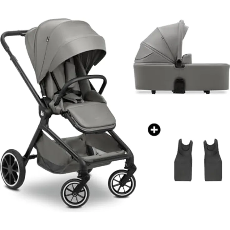 Hauck Kombi-Kinderwagen Move N Care Set - Dark Grey inkl. Gratis Mobilitätsgarantie