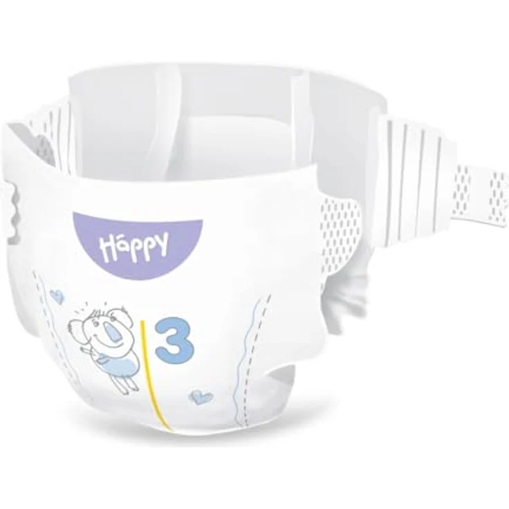 BELLA Baby Happy Soft&Delicate Size 3 Midi Einwegwindeln, für 5-9 kg, 70 St., schnelle Absorption, atmungsaktiv, dermatologisch getestet – Bild 4