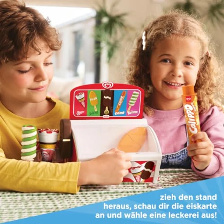 Casdon Authentische Langnese Spielzeug-Eistruhe, Laden-Spielset mit 5 Eissorten und ausziehbarer Ablage, für Kinder ab 2 Jahren – Bild 3