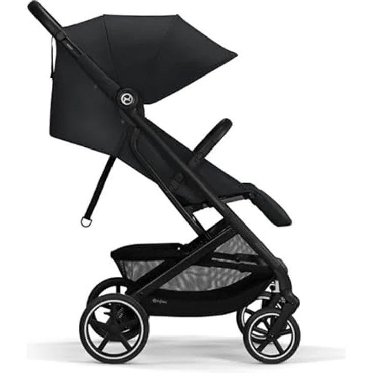 Cybex Gold Kinderwagen Beezy mit One-Pull Harness, Ab Geburt bis ca. 4 Jahre (max. 22 kg), Kompakt und ergonomisch, Magic Black (Schwarz mit schwarzem Rahmen) – Bild 3