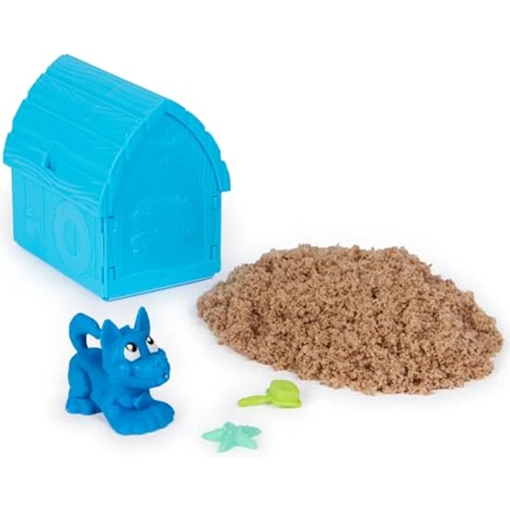 Spin Master Kinetic Sand - Doggy Dig, Set mit 170g Strandsand und vielseitigem Hundewerkzeug – Bild 2