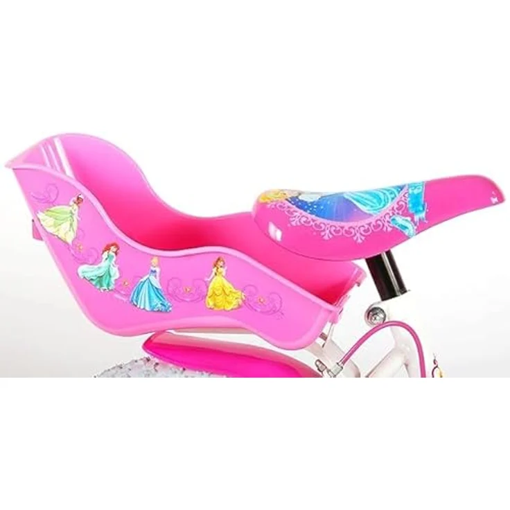 Disney Kinderfahrrad Princess, 1 Gang, 14 Zoll, pink, für Kinder mit Körpergröße 100 - 115 cm, mit Puppensitz – Bild 4