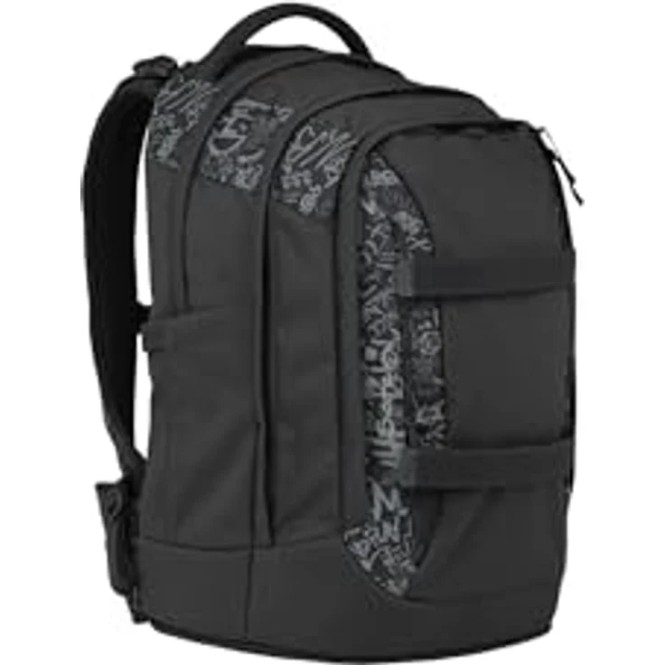 Satch Pack Ergonomischer Schulrucksack, 30L Stauraum, standfest, Organisationstalent, Street Ink - Grau – Bild 3