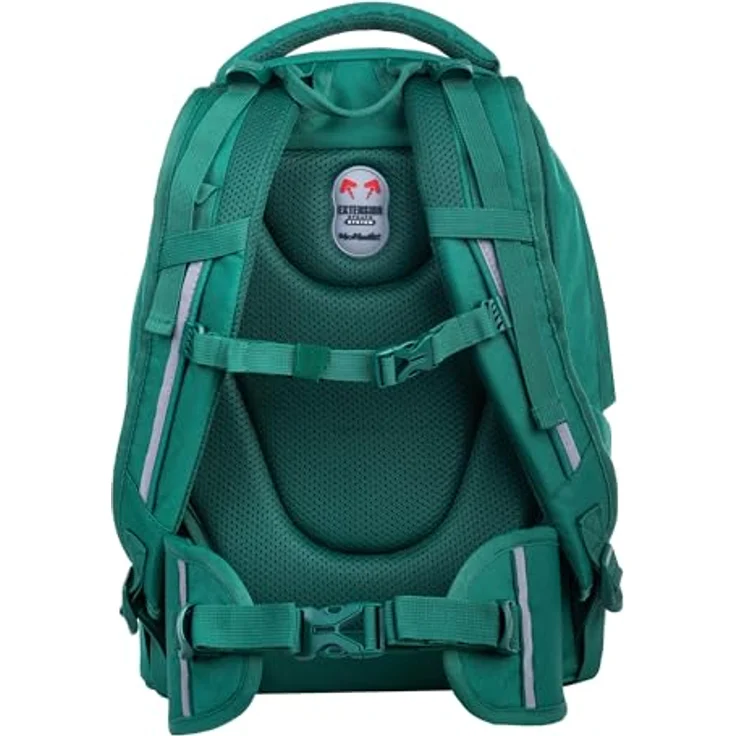 McNeill Schulrucksack MILO, hellgrün, mit gepolsterten Rückriemen, Becken- und Brustgurt, Air-Flow Rückensystem und Organizer-Fächern – Bild 3