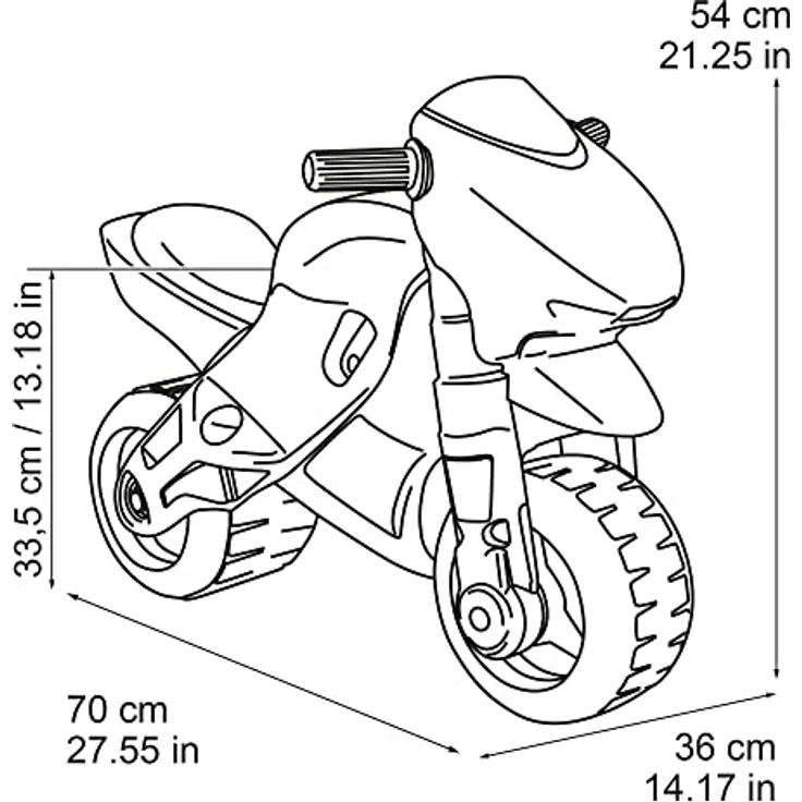 FEBER Famosa 800008171 MotoFEBER Racing - Laufräder mit Helm, für Kinder von 18 Monaten bis 3 Jahren, rot – Bild 8