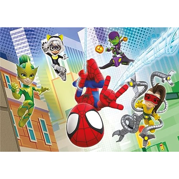 Clementoni Supercolor Puzzle Marvel Spidey and His Amazing Friends, 2 Puzzle mit je 60 Teilen, Leuchtkraft & Farbintensität, für Kinder ab 4 Jahren – Bild 2