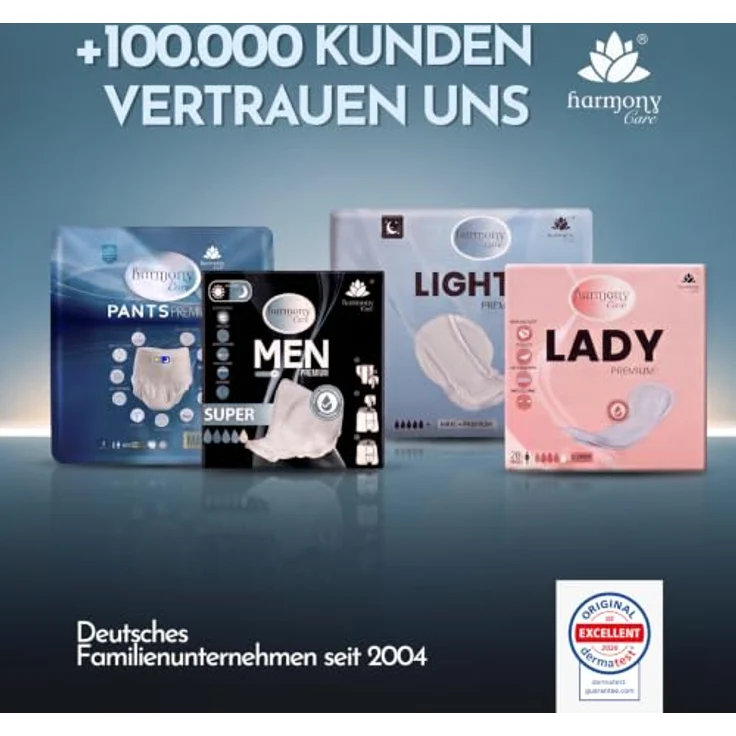 Harmony Care MAXI Windelhosen für Erwachsene, Saugstarke Inkontinenz Pants, 32 Stück, Auslaufsicher, für Männer, Frauen und Jugendliche – Bild 8