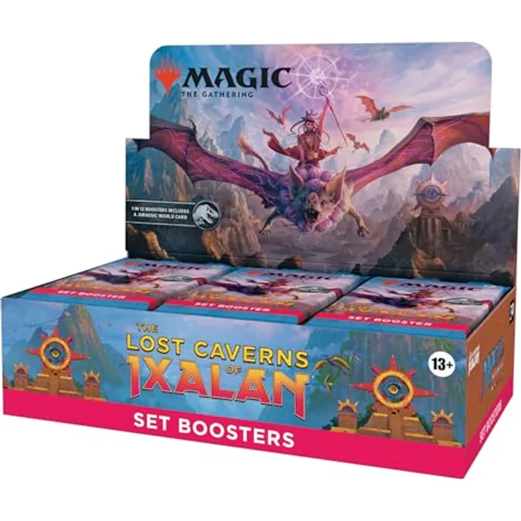 Wizards of the Coast Magic: The Gathering The Lost Caverns of Ixalan Set Booster Box, 30 Packs + 1 Box Topper Karte, inklusive seltenen und mythischen Karten