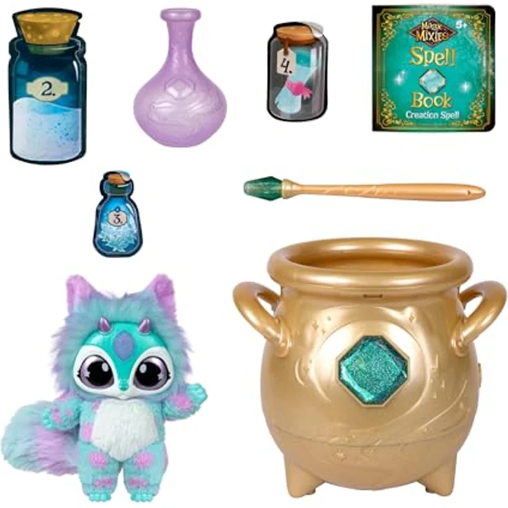 Magic Mixies Creation Cauldron (30526), Zauberkessel mit magischem Nebel und Zauberstab, inkl. Plüschfreund, 20+ Geräusche und Reaktionen – Bild 3