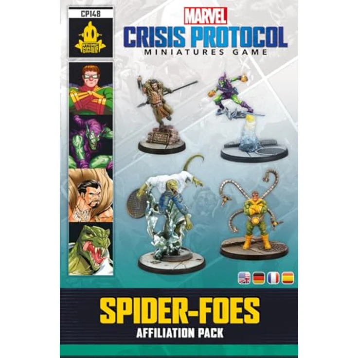 Atomic Mass Games AMGD2109 Marvel: Crisis Protocol - Spider-Foes Affiliation Pack mit 4 Miniaturen von Doctor Octopus, Green Goblin, Kraven der Jäger und Lizard – Bild 2