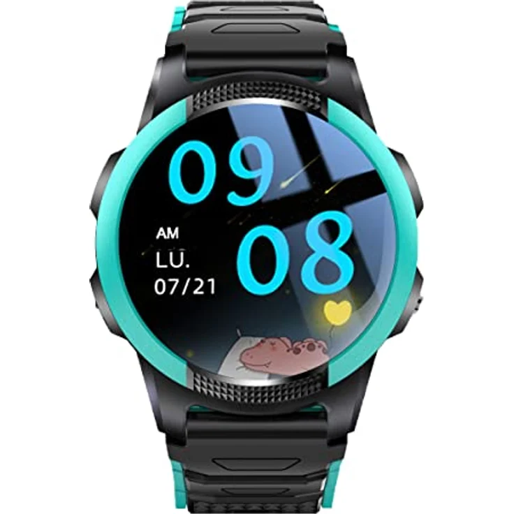 Save Family Slim 4G Kinder-Smartwatch mit Videoanruf, SOS-Taste, Stoppuhr und Schrittzähler - Blau – Bild 2