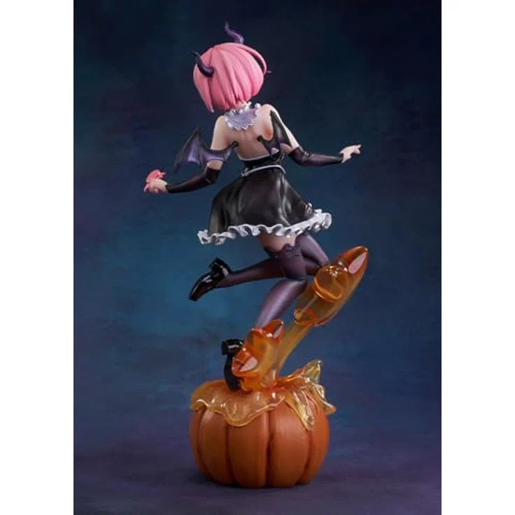 Kadokawa Re:ZERO -Starting Life in Another World- PVC Statue 1/7 Ram: Phantom Night Wizard Ver. 26 cm, detailreiche Sammelfigur in klassischer Fenster-Box – Bild 11