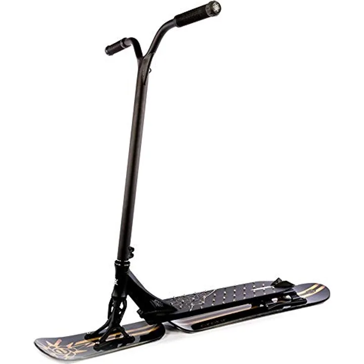 Eretic Snow Stunt-Scooter V2 + F26 Sticker (Slope), schwarzes Deck, verstärkte Gabel, höherer Lenker