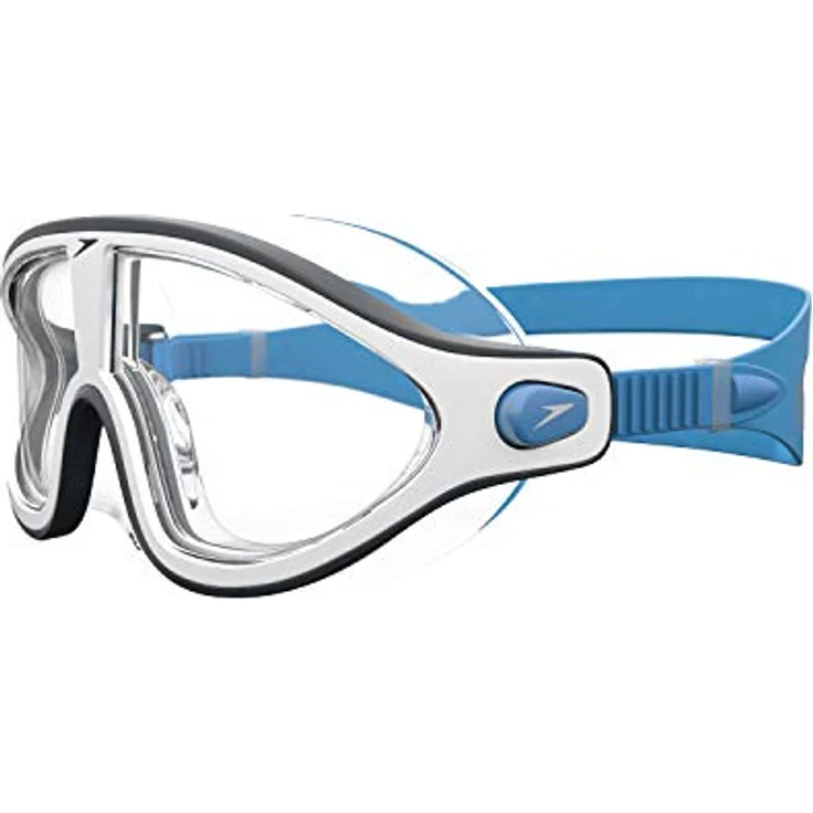 Speedo Unisex Erwachsene Biofuse Rift Mask Schwimmbrille, Bondi-Blau/Weiß, Einheitsgröße – Bild 3