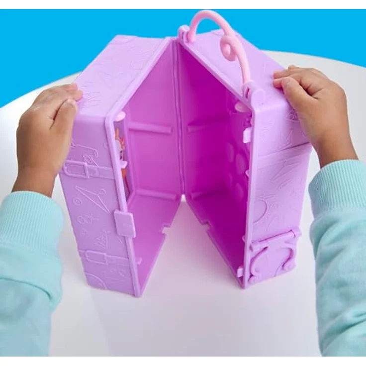 Hasbro Peppa Pig Peppas Anziehspaß-Kleiderschrank, Spielset mit 15 cm Peppa Figur, 14 Accessoires, drehbarem Ständer und Aufklebern,für Kinder ab 3 Jahren – Bild 12
