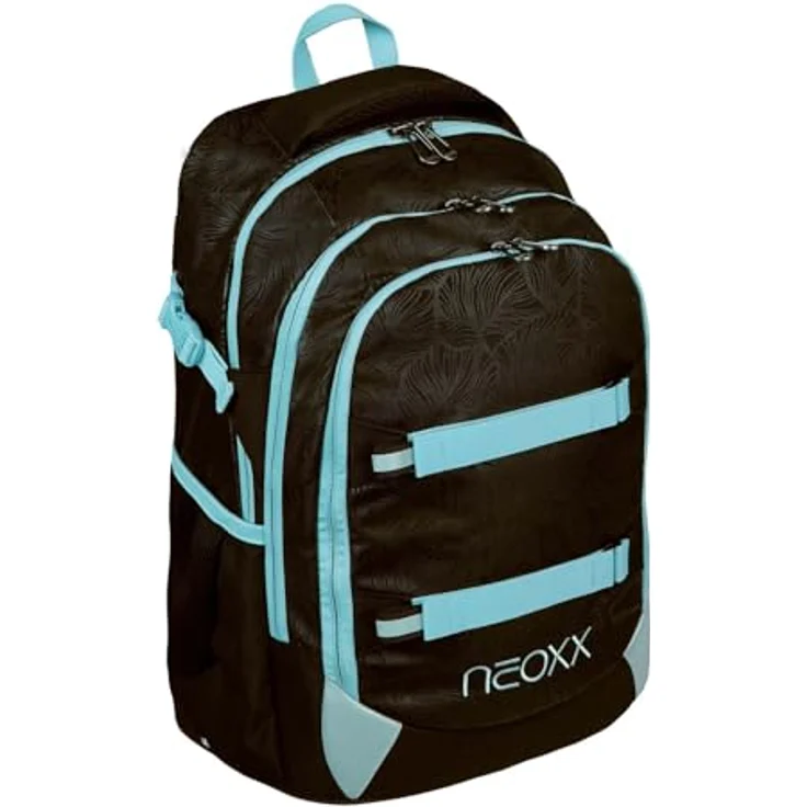 neoxx Schulrucksack ACTIVE Pro Queen of the nite, 26 Liter, 3 Fächer + Geheimfach, höhenverstellbare gepolsterte Träger, aus recycelten PET-Flaschen – Bild 2