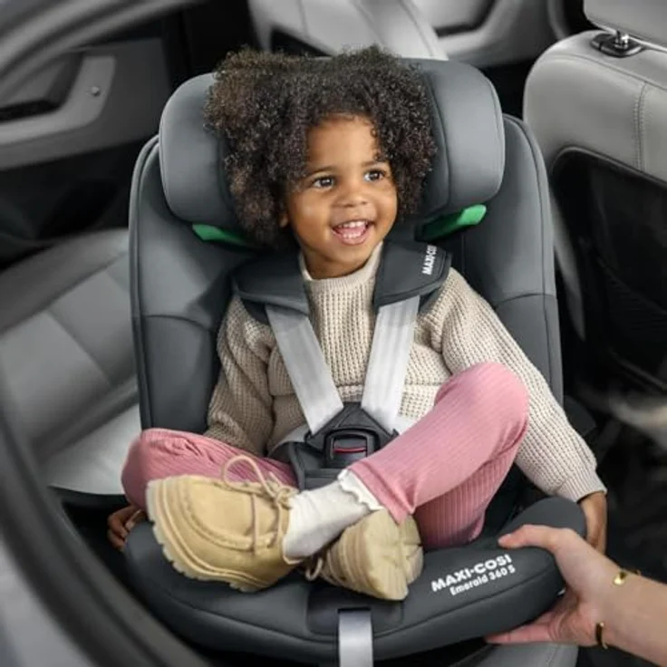 Maxi-Cosi Autokindersitz Emerald S i-Size - Tonal Graphite, Reboarder Kinder Autositz bis 36 kg & Isofix-Base, 360° Rotationsfunktion - Preisvergleich – Bild 6