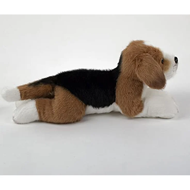 Teddys Rothenburg Beagle Kuscheltier Hund liegend, 28 cm, waschbar bis 30°C, kuschelweicher Plüsch – Bild 3