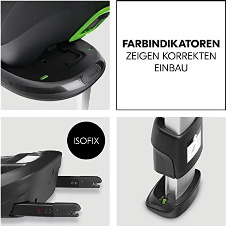 Hauck Babyschale Drive N Care, i-Size, mit Base und Neugeborenen-Einlage, grau – Bild 7