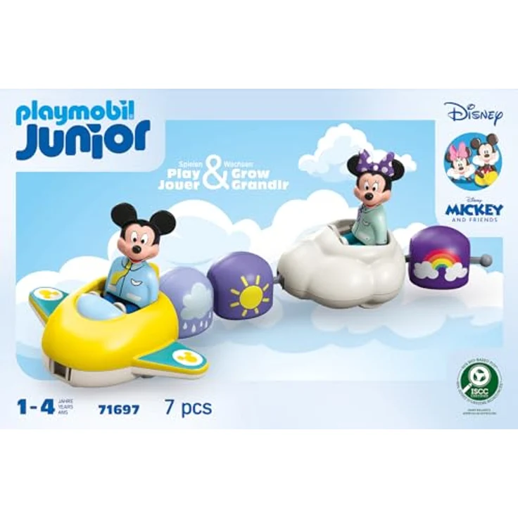 Playmobil® Mickys & Minnies Wolkenflug (71697), JUNIOR & Disney Konstruktions-Spielset, (7 St), Made in Europe – Bild 5