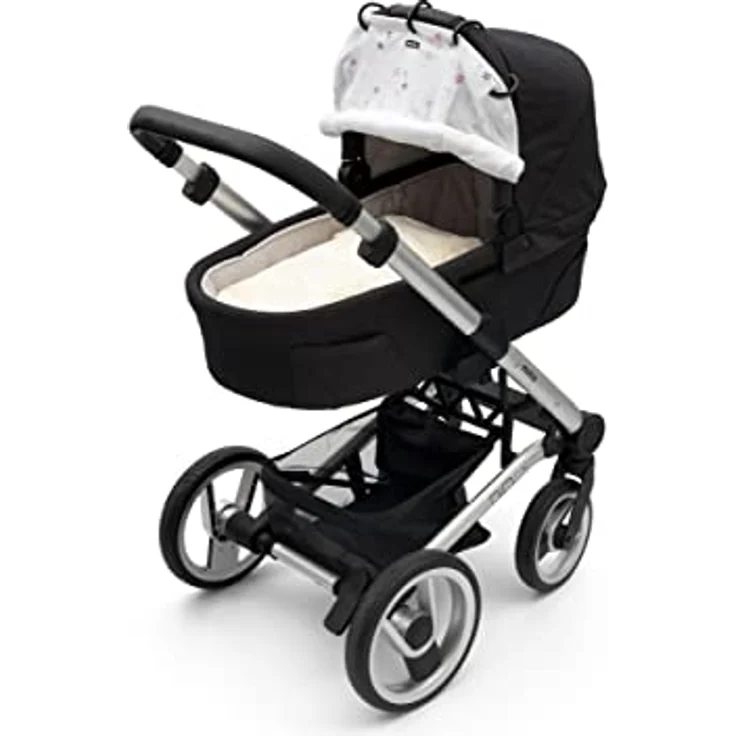 Dooky Universal Sonnenschutz, Wetterschutz für Babyschale, Kinderwagen,Buggy(UV-Schutz LSF40+, TÜV getestet, universelle Passform, stylisher Windschutz, Baby Erstausstattung),Twinkle Stars,DOOKY126620 – Bild 3