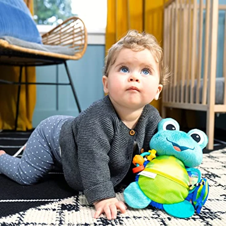 Baby Einstein Neptune, sensorisches Kuscheltier mit Plüschaktivität, knisternde Geräusche und kontrastreiche Farben, abwischbar – Bild 9