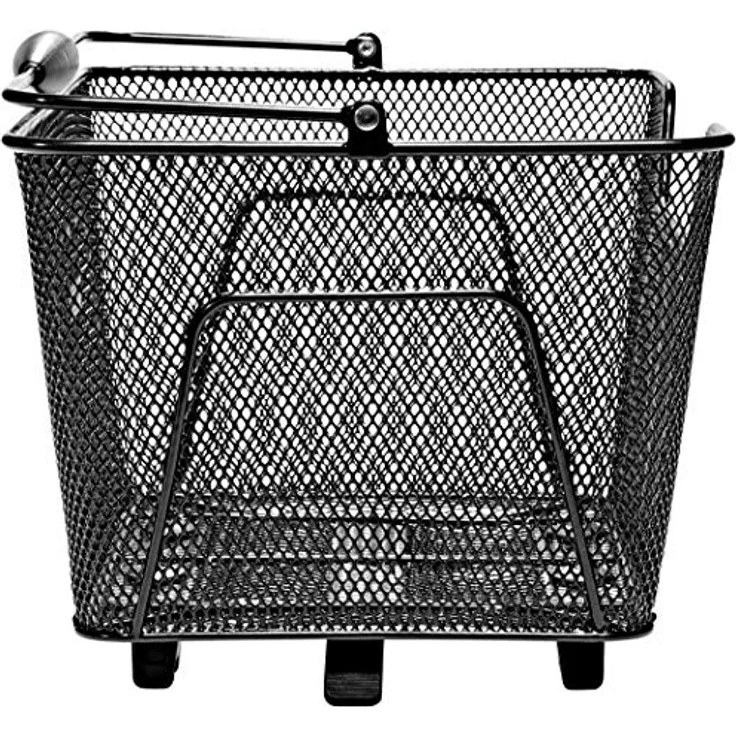 Unix Unisex – Erwachsene Reano Topklip Fahrradkorb, schwarz, 41x30x21cm – Bild 2