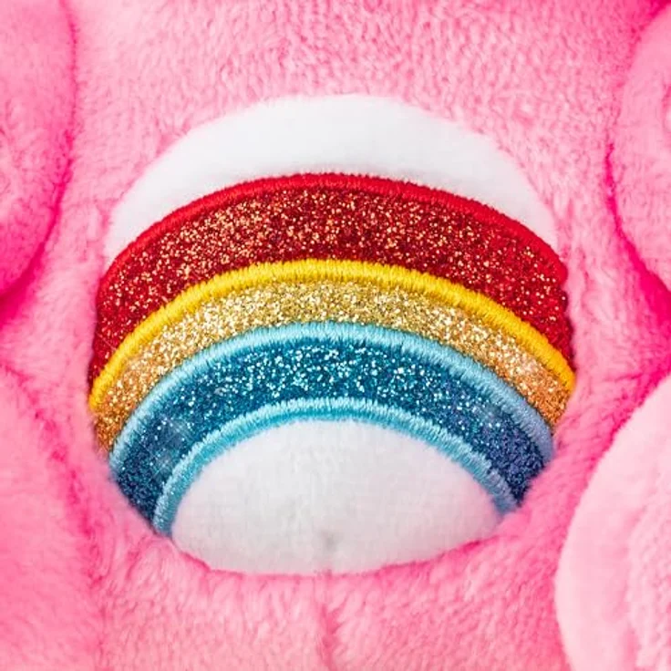 Hello Kitty Care Bears Plüsch, Cheer Bear 22 cm mit detailliertem Belly Badge-Design, weich und kuschelig – Bild 6
