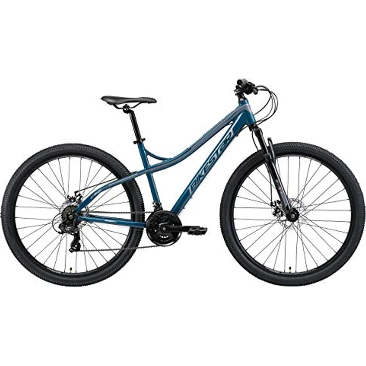 BIKESTAR Hardtail Aluminium Mountainbike Shimano 21 Gang Schaltung, Scheibenbremse 29 Zoll Reifen | 18 Zoll Rahmen Alu MTB | Blau & Grau – Bild 3