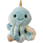 soma Kuscheltier Krake Plüsch Spielzeug Octopus Kuscheltier Cartoon Oktopus Blau 34 cm, Super weicher Plüsch Stofftier für Kinder
