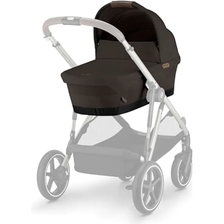 CYBEX Gold GAZELLE S Cot Kinderwagenaufsatz, Bequemer Aufsatz für Neugeborene bis 6 Monate, Chocolate Brown – Bild 5