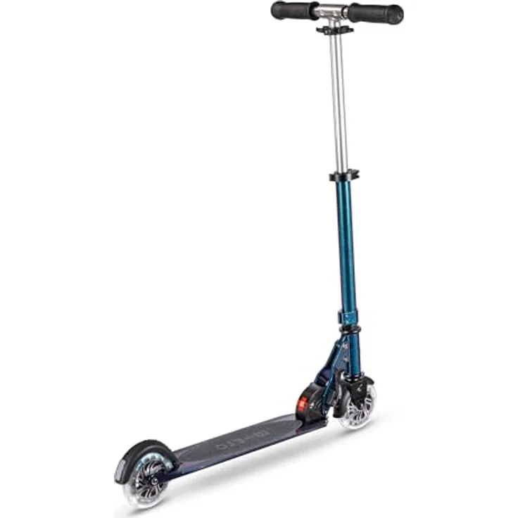 Micro Mobility Micro Sprite, Scooter mit LED-Rollen, höhenverstellbar, für Kinder von 5-10 Jahren, Perlglanz-Neochrom-Grün, SA0294 – Bild 2