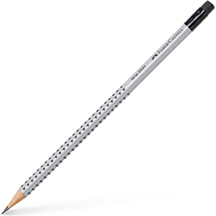 Faber-Castell GRIP 2001 Bleistift HB mit Radierspitze 12 Stück – Bild 2