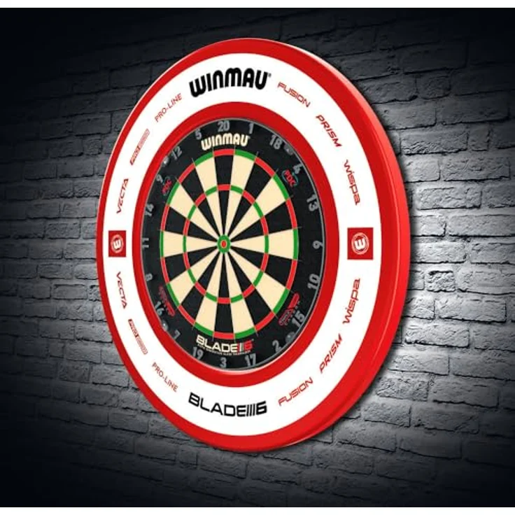 Winmau Catchring Pro-Line 2.0, Auffangring für Dartspiele, 68 cm Durchmesser, rot – Bild 6