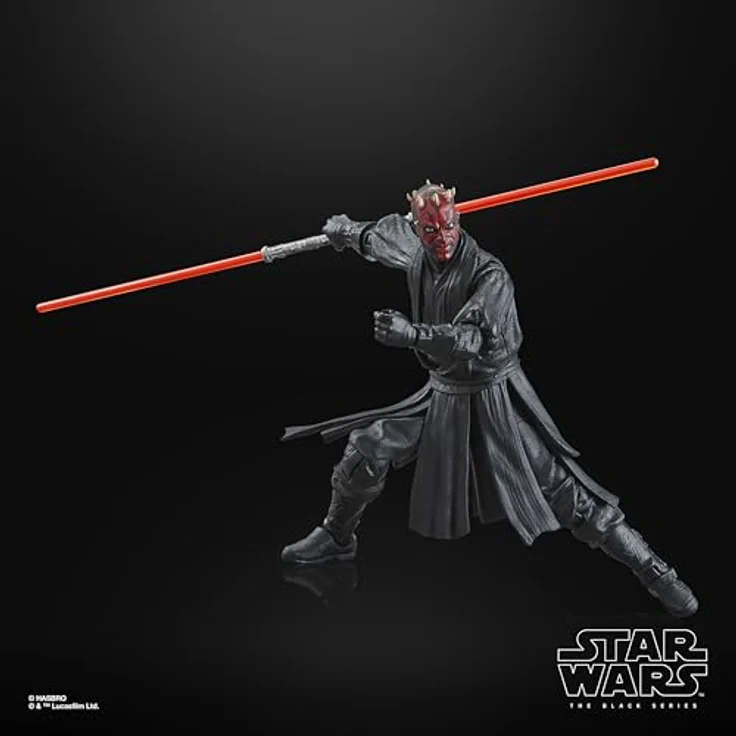 Star Wars The Black Series Darth Maul, Action-Figur 15 cm mit Doppelklingen-Lichtschwert aus "Die dunkle Bedrohung" – Bild 4