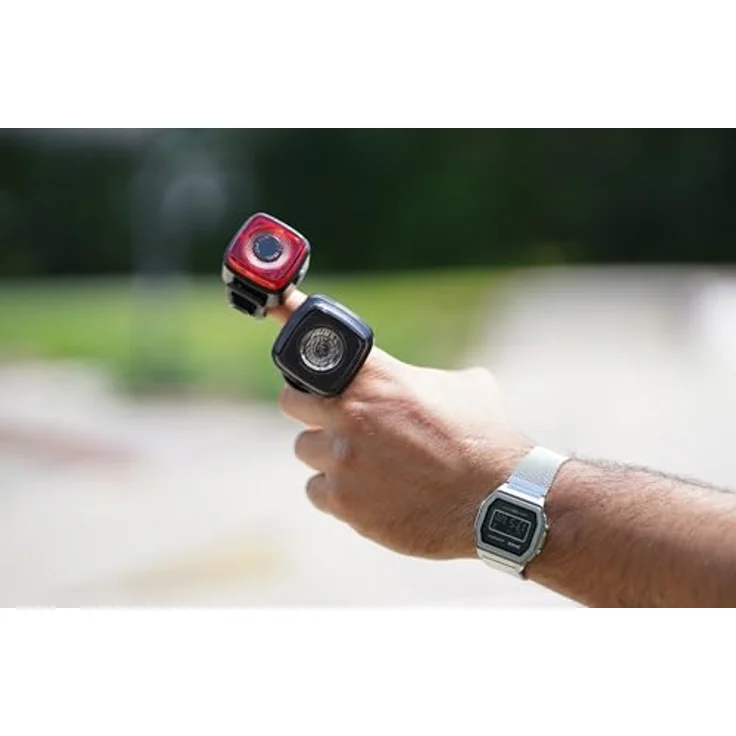 Prophete LED Fahrradbeleuchtung Akku Beleuchtungs-Set mit 30 Lux Scheinwerfer und USB-C Ladefunktion, wasserdicht – Bild 3