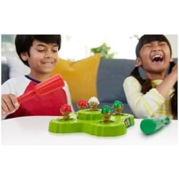 Mattel CHASS'TAUPES, Brettspiel mit Lichtern und Geräuschen für 1-2 Spieler, fördert Konzentration und Hand-Augen-Koordination – Bild 4