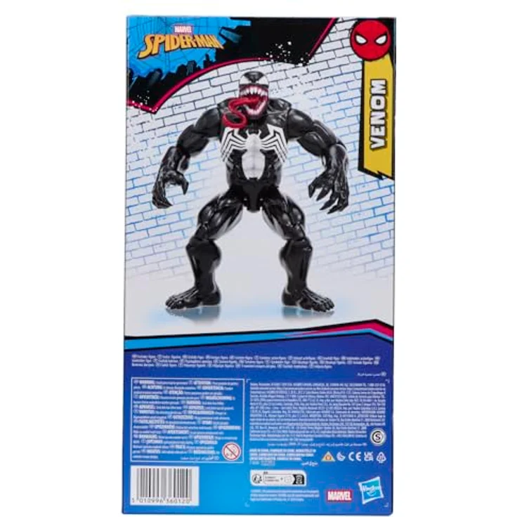 Marvel Spider-Man Titan Serie Venom Deluxe Action-Figur, 30 cm groß mit 11 Bewegungspunkten, Superhelden-Spielzeug für Kinder ab 4 Jahren – Bild 4