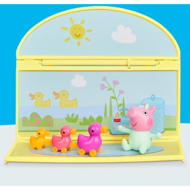 Hasbro Peppa Pig Evies Kinderzimmer-Set, Spielset mit 1 Baby-Evie-Figur und 7 Accessoires, für fantasievolles Spielen – Bild 3