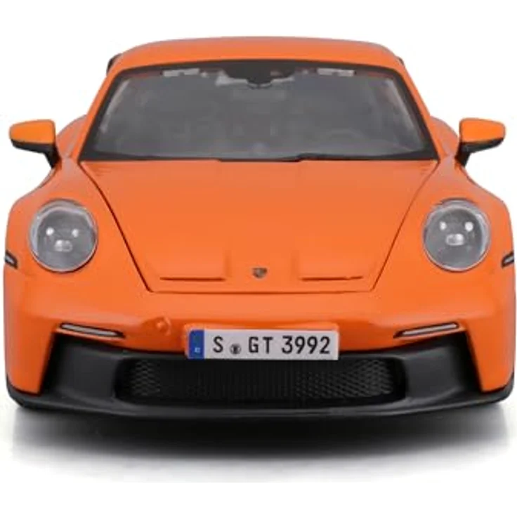 Bburago Porsche 911 GT3 (2021), Modellauto im Maßstab 1:24 mit beweglichen Türen, grün oder orange – Bild 2